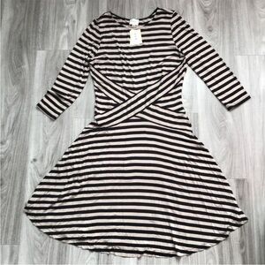 ECI Jersey Dress Long Sleeve Jersey A Line Womens XL